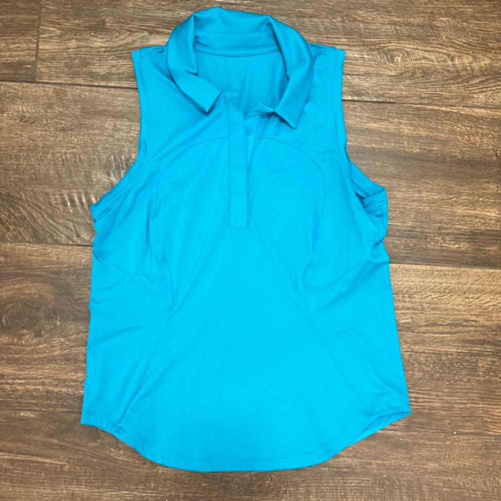 Lululemon sleeveless quick dry polo size 10